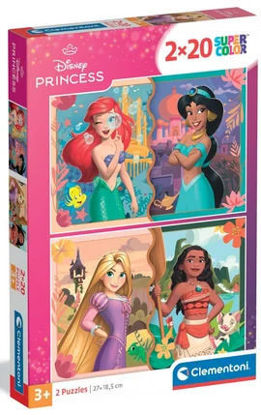 Image de PUZZLE 2*20 DISNEY PRINCESS